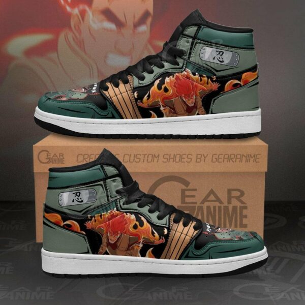 Might Guy Shoes Power Custom Anime Sneakers 1