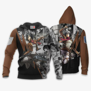 Mikasa Ackerman Hoodie Custom Attack On Titan Anime Merch Clothes Manga Style 8