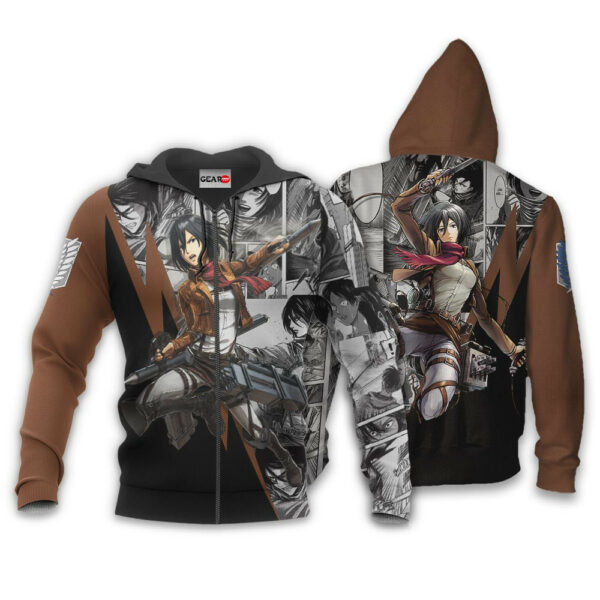 Mikasa Ackerman Hoodie Custom Attack On Titan Anime Merch Clothes Manga Style 1