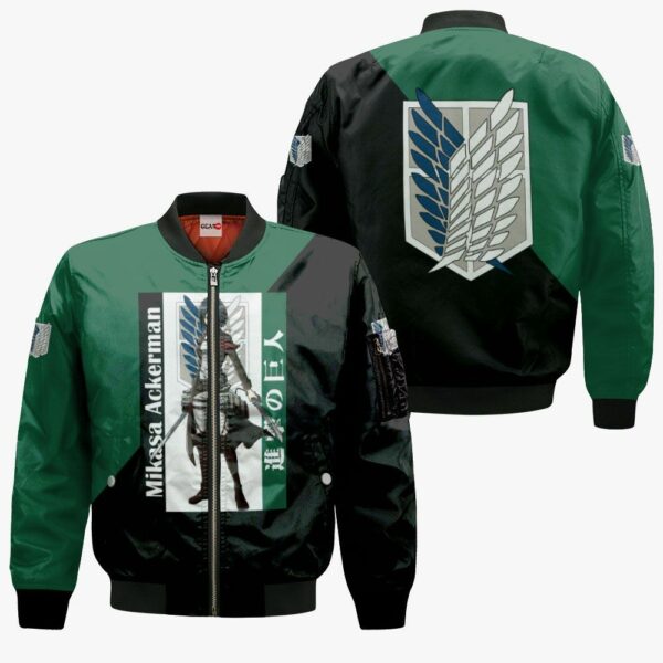 Mikasa Ackerman Hoodie Shirt Attack On Titan Anime Zip Jacket 4