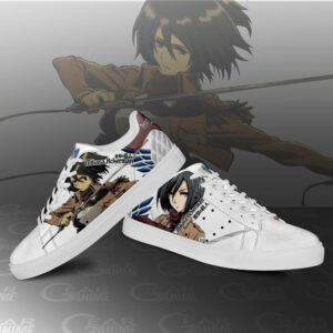Mikasa Ackerman Skate Shoes Attack On Titan Anime Sneakers SK10 6