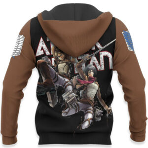 Mikasa And Eren Hoodie Custom Attack On Titan Anime Merch Clothes Valentine's Gifts 10