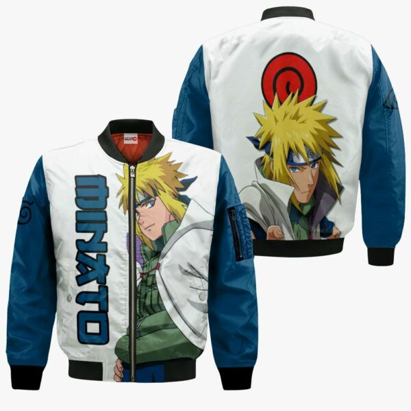 Minato Namikaze Hoodie Shirt Naruto Anime Zip Jacket 4