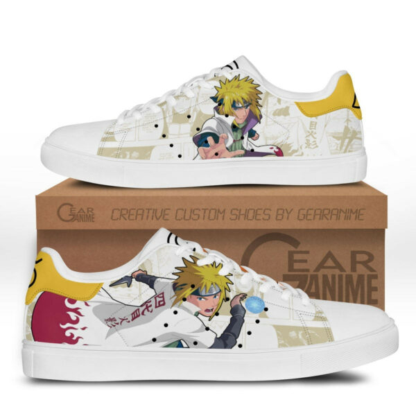 Minato Namikaze Skate Shoes Custom Naruto Anime Sneakers 1