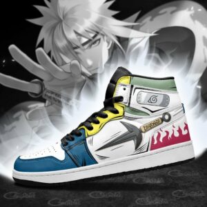 Minato Shoes Custom Yellow Flash Kunai Anime Sneakers 7