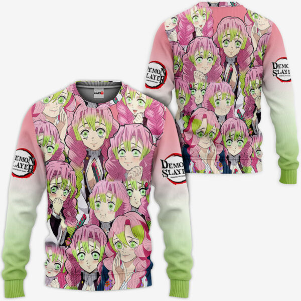 Mitsuri Kanroji Hoodie Custom Kimetsu Anime Merch Clothes 2