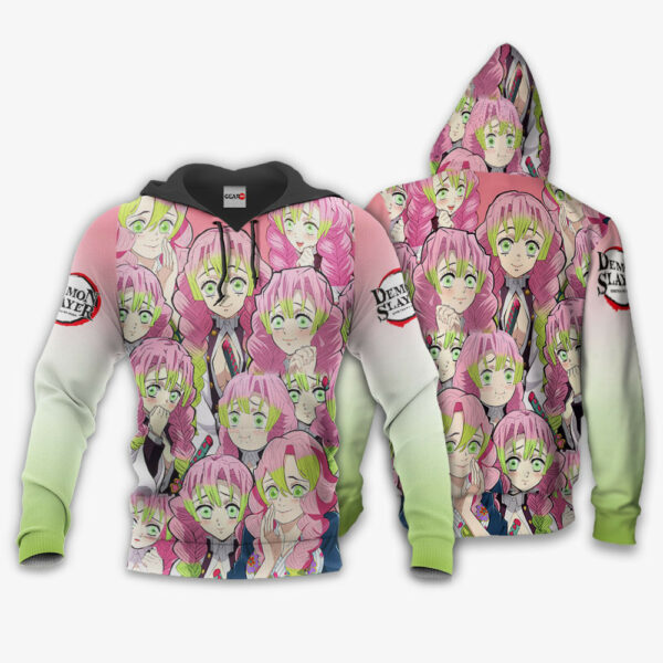 Mitsuri Kanroji Hoodie Custom Kimetsu Anime Merch Clothes 3