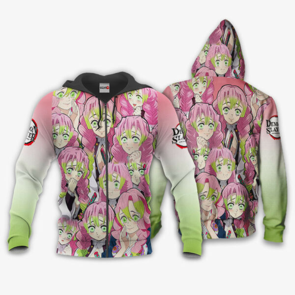 Mitsuri Kanroji Hoodie Custom Kimetsu Anime Merch Clothes 1