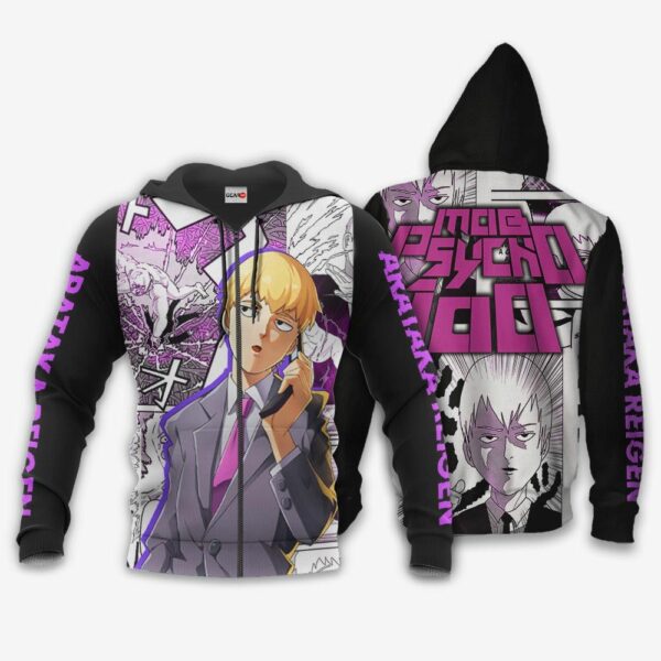 Mob Psycho 100 Hoodie Custom Arataka Reigen Anime Shirts 1