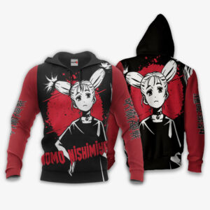 Momo Nishimiya Hoodie Custom Jujutsu Kaisen Anime Merch Clothes Monochrome 8