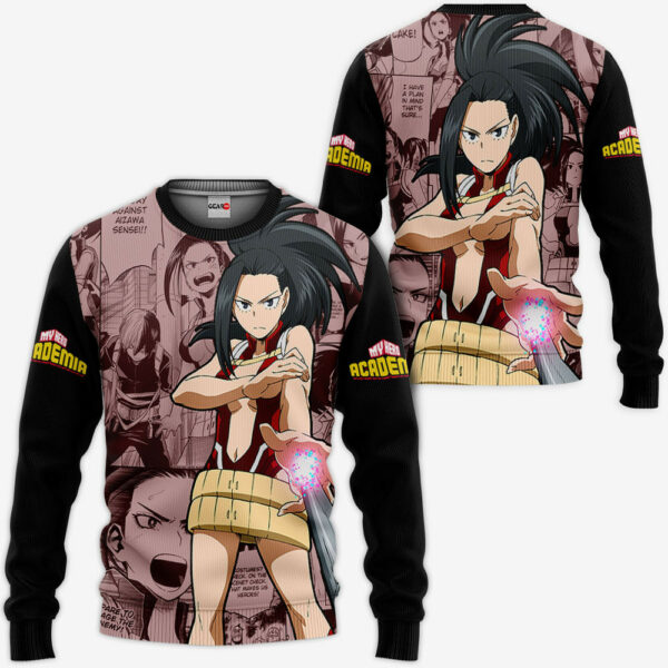 Momo Yaoyorozu Hoodie Custom My Hero Academia Anime Merch Clothes Manga Style 2