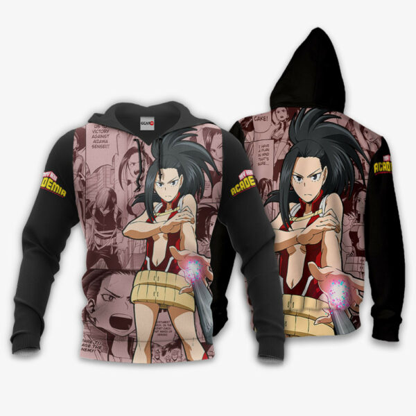 Momo Yaoyorozu Hoodie Custom My Hero Academia Anime Merch Clothes Manga Style 3