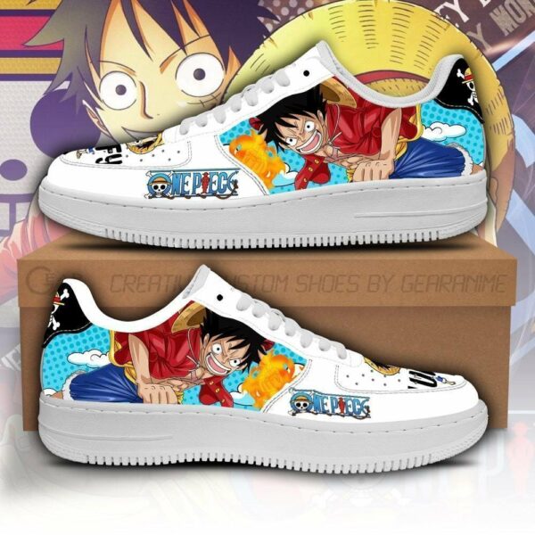 Monkey D Luffy Air Shoes Custom Anime One Piece Sneakers 1