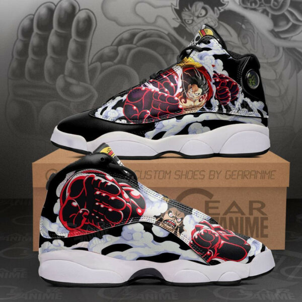 Monkey D Luffy Gear 4 Shoes Custom Anime One Piece Sneakers 2