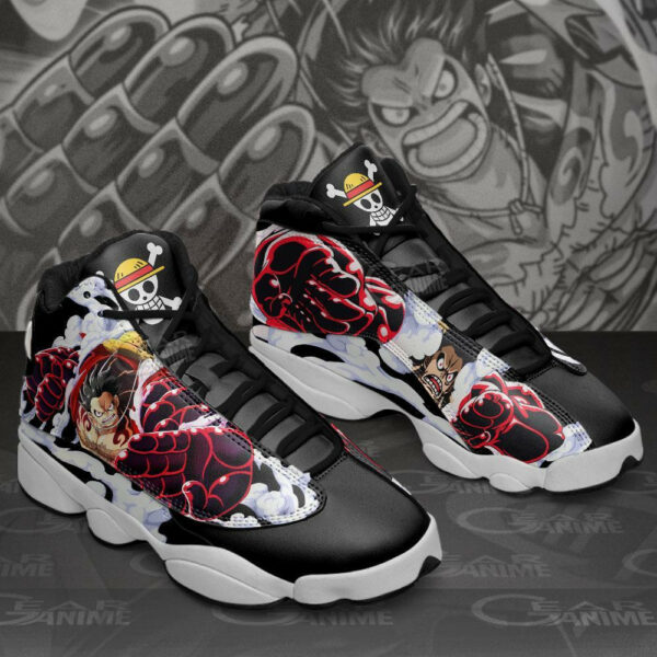 Monkey D Luffy Gear 4 Shoes Custom Anime One Piece Sneakers 1