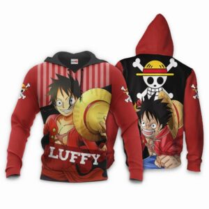 Monkey D Luffy Hoodie One Piece Anime Shirts 8