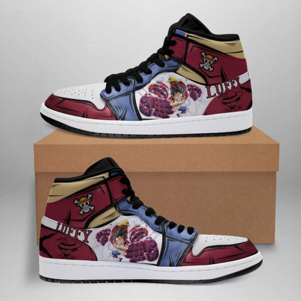Monkey D Luffy Shoes Gear 4 One Piece Anime Sneakers 2