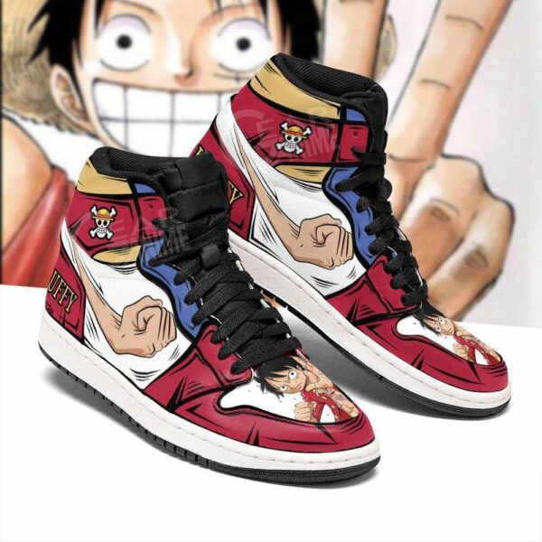 Monkey D Luffy Shoes Gomu Gomu Custom Anime One Piece Sneakers 2