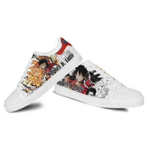 Monkey D Luffy Skate Shoes Custom Anime One Piece Shoes 6