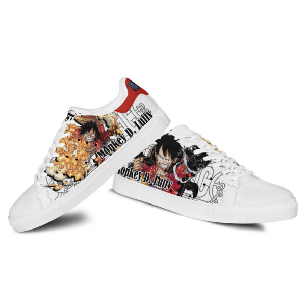 Monkey D Luffy Skate Shoes Custom Anime One Piece Shoes 3