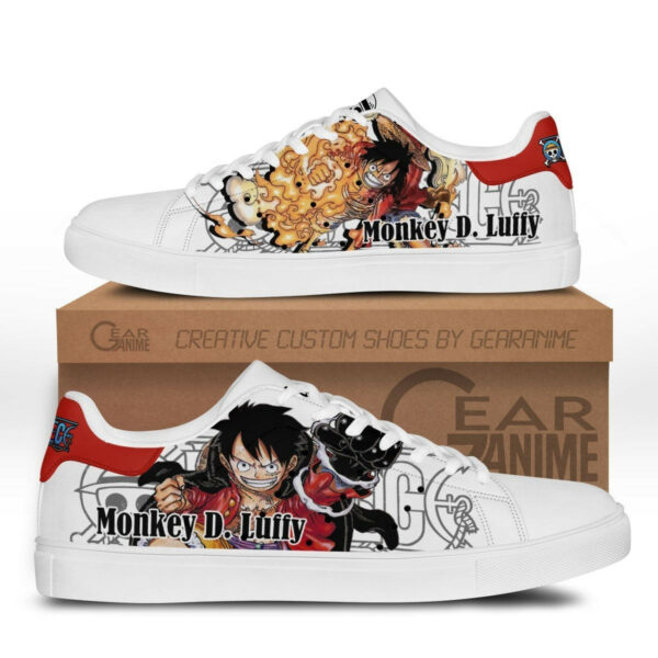 Monkey D Luffy Skate Shoes Custom Anime One Piece Shoes 1