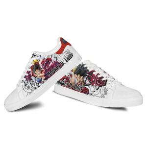 Monkey D Luffy Skate Shoes Custom Anime One Piece Shoes Gift Idea 6