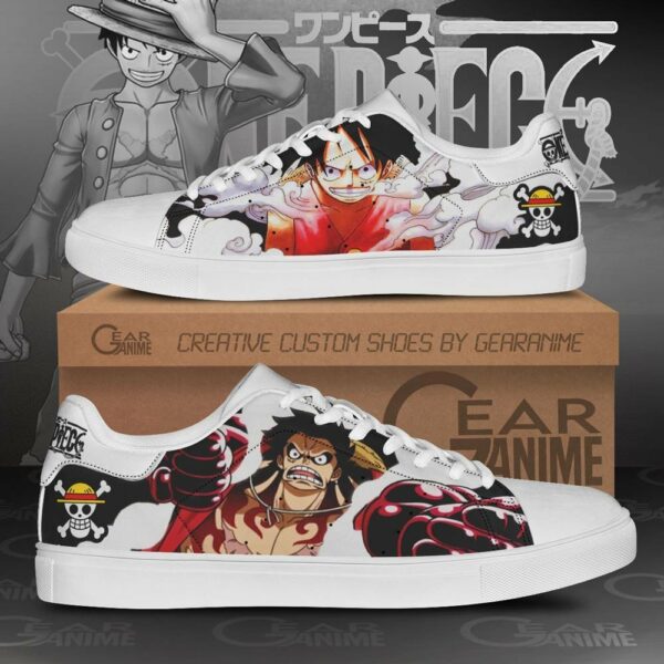 Monkey D Luffy Skate Shoes One Piece Custom Anime Sneakers 1