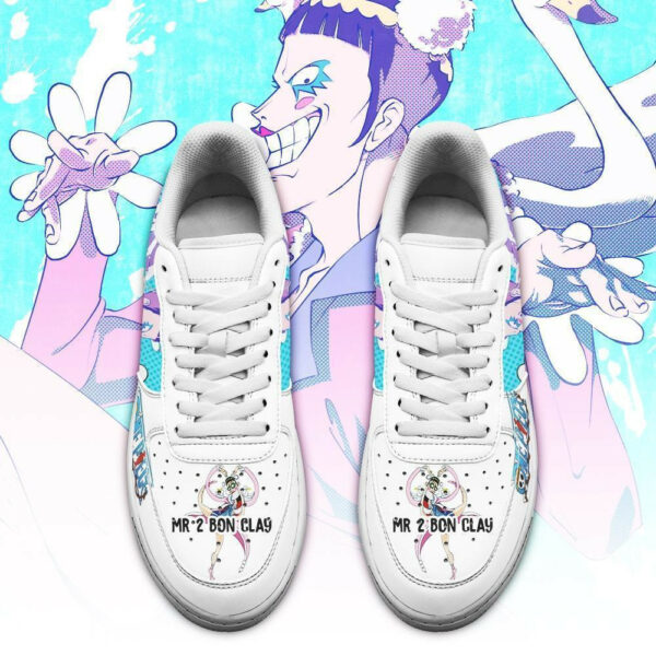 Mr 2 Bon Clay Air Shoes Custom Anime One Piece Sneakers 2