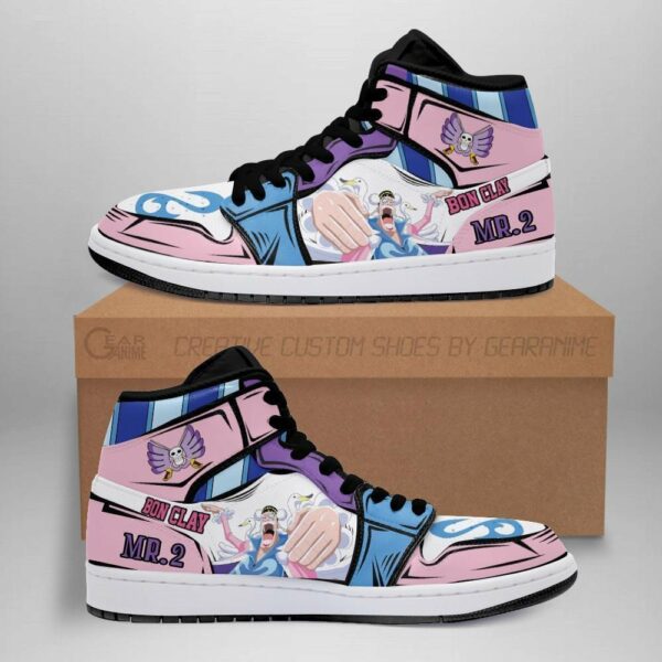 Mr 2 Bon Clay Shoes Custom Anime One Piece Sneakers 1