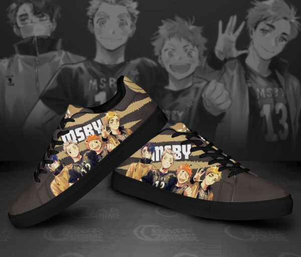 MSBY Black Jackal Skate Shoes Custom Haikyu!! Anime Sneakers 2