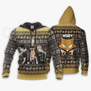 MSBY Black Jackals Ugly Christmas Sweater Haikyuu Anime Xmas Gift 7