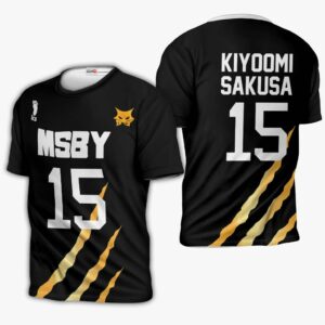 MSBY Kiyoomi Sakusa Hoodie Uniform Number 15 Haikyuu Anime Shirts 9