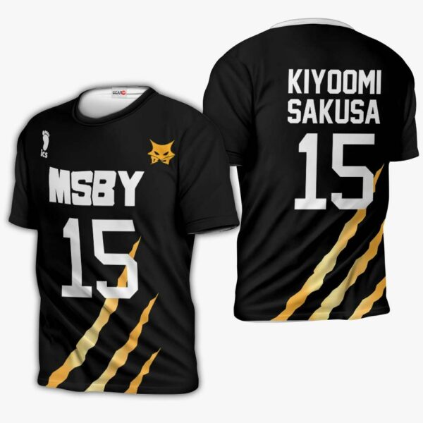 MSBY Kiyoomi Sakusa Hoodie Uniform Number 15 Haikyuu Anime Shirts 3