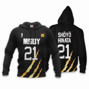 MSBY Shoyo Hinata Hoodie Uniform Number 21 Haikyuu Anime Shirts 10