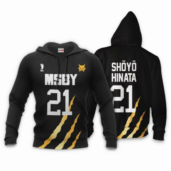 MSBY Shoyo Hinata Hoodie Uniform Number 21 Haikyuu Anime Shirts 4