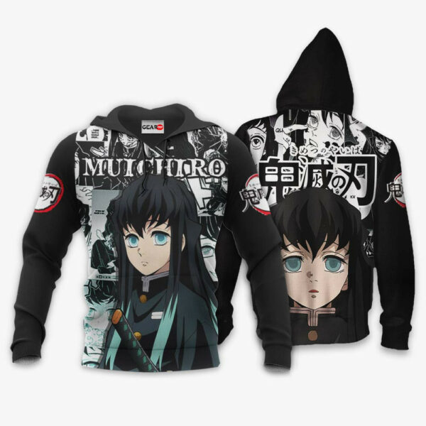 Muichiro Tokito Hoodie Custom Kimetsu Anime Merch Clothes Manga Style 3