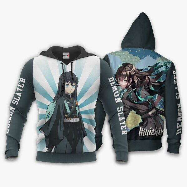 Muichiro Tokito Hoodie Kimetsu Anime Merch Clothes 3