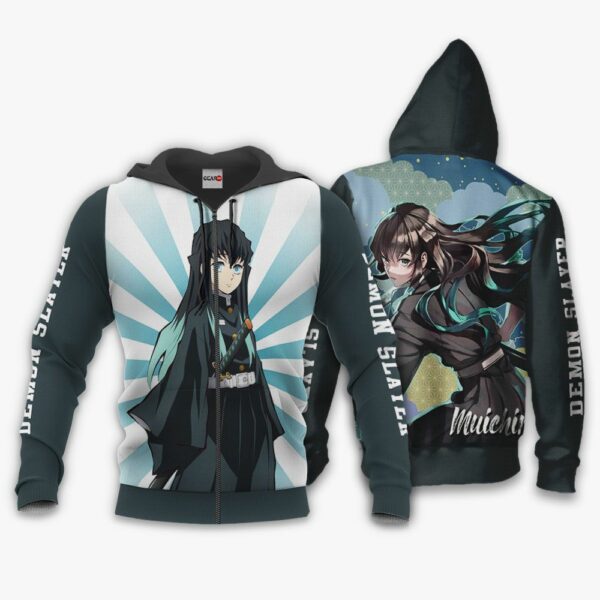 Muichiro Tokito Hoodie Kimetsu Anime Merch Clothes 1