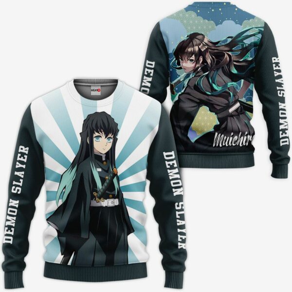 Muichiro Tokito Hoodie Kimetsu Anime Merch Clothes 2