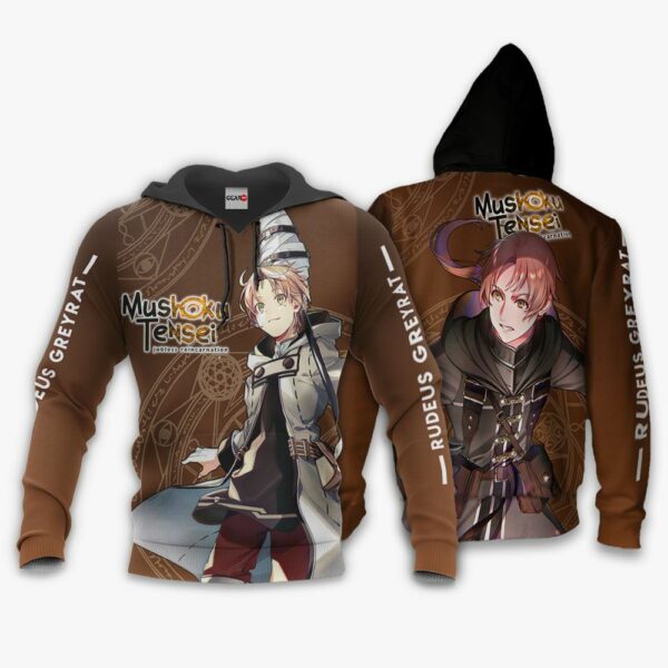 Mushoku Tensei Rudeus Greyrat Hoodie Anime Shirts 3