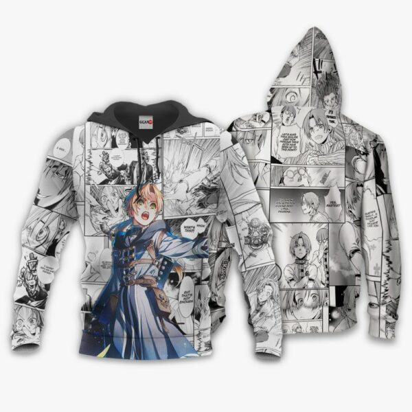 Mushoku Tensei Rudeus Greyrat Hoodie Manga Mix Anime Shirts 3