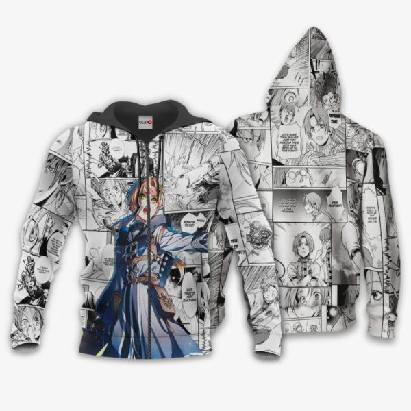 Mushoku Tensei Rudeus Greyrat Hoodie Manga Mix Anime Shirts 1