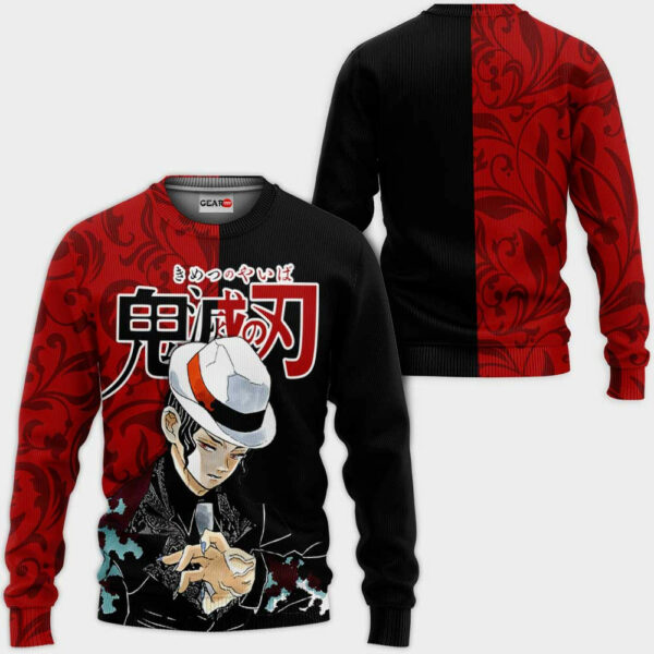 Muzan Kibutsuji Hoodie Custom Kimetsu Anime Merch Clothes 2