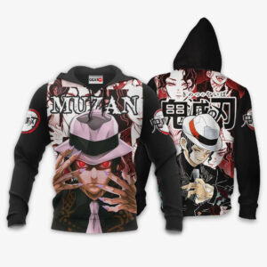 Muzan Kibutsuji Hoodie Custom Kimetsu Anime Merch Clothes Manga Style 8