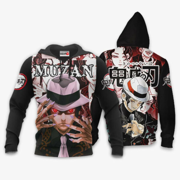 Muzan Kibutsuji Hoodie Custom Kimetsu Anime Merch Clothes Manga Style 3