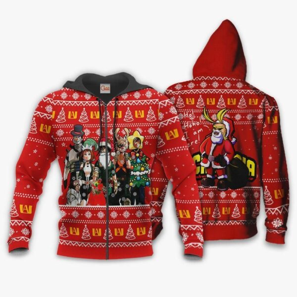 My Hero Academia Ugly Christmas Sweater Santa Anime Xmas Gift VA09 2