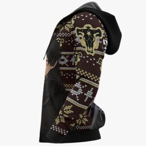 Nacht Faust Ugly Christmas Sweater Custom Anime Black Clover XS12 9