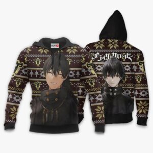 Nacht Faust Ugly Christmas Sweater Custom Anime Black Clover XS12 7