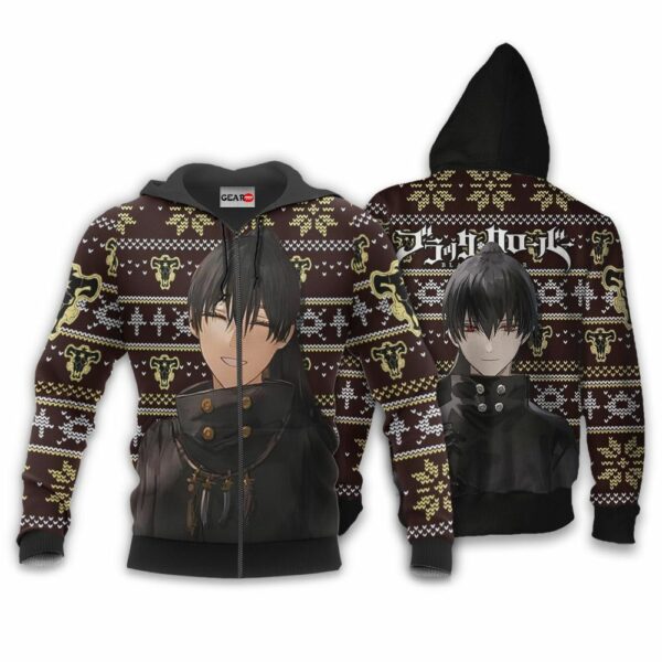 Nacht Faust Ugly Christmas Sweater Custom Anime Black Clover XS12 2