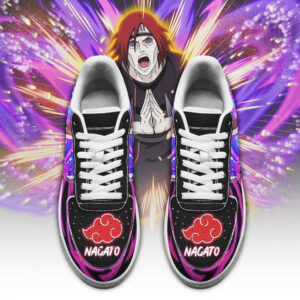 Nagato Shoes Custom Anime Sneakers Leather 4